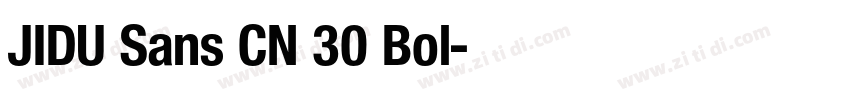 JIDU Sans CN 30 Bol字体转换